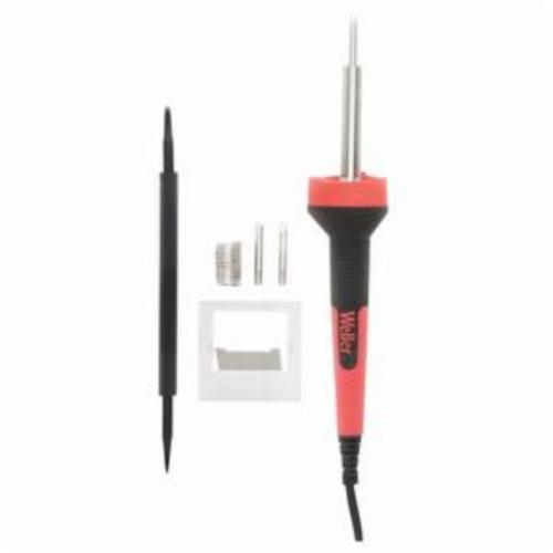 Weller SP25NKUS Standard Duty Soldering Iron Kit With (3) LEDs, 25 W, 120 V, 750 deg F, For Use With MT1, MT2, MT3 and HK11 Tips, Stainless Steel, Black/Red - Brazing & Soldering Torch Kits