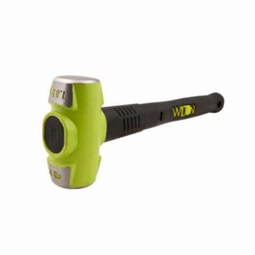 Wilton B.A.S.H WL9-20824 Sledge Hammer, 26 in OAL, 8 lb Drop Forged Steel Head, Vulcanized Rubber/Steel Handle - Sledgehammers